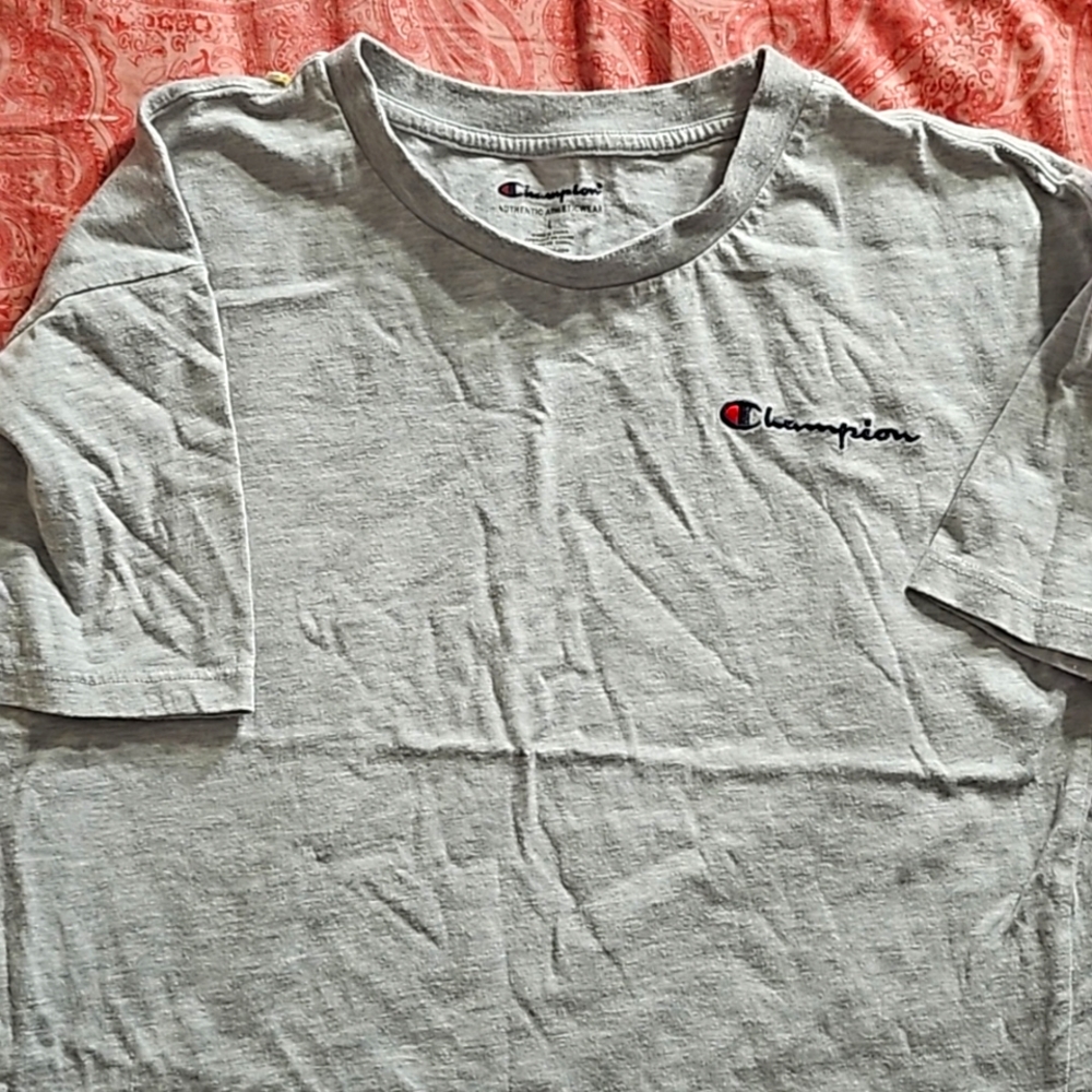 Champion, Grey short sleeve kids t-shirt